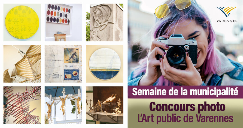 Varennes lance un concours de photo pour célébrer l’art public dans le cadre de la 35e édition de la Semaine de la municipalité