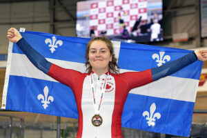 Elle s’approprie six médailles: Coralie Lévesque s’illustre aux Championnats canadiens piste