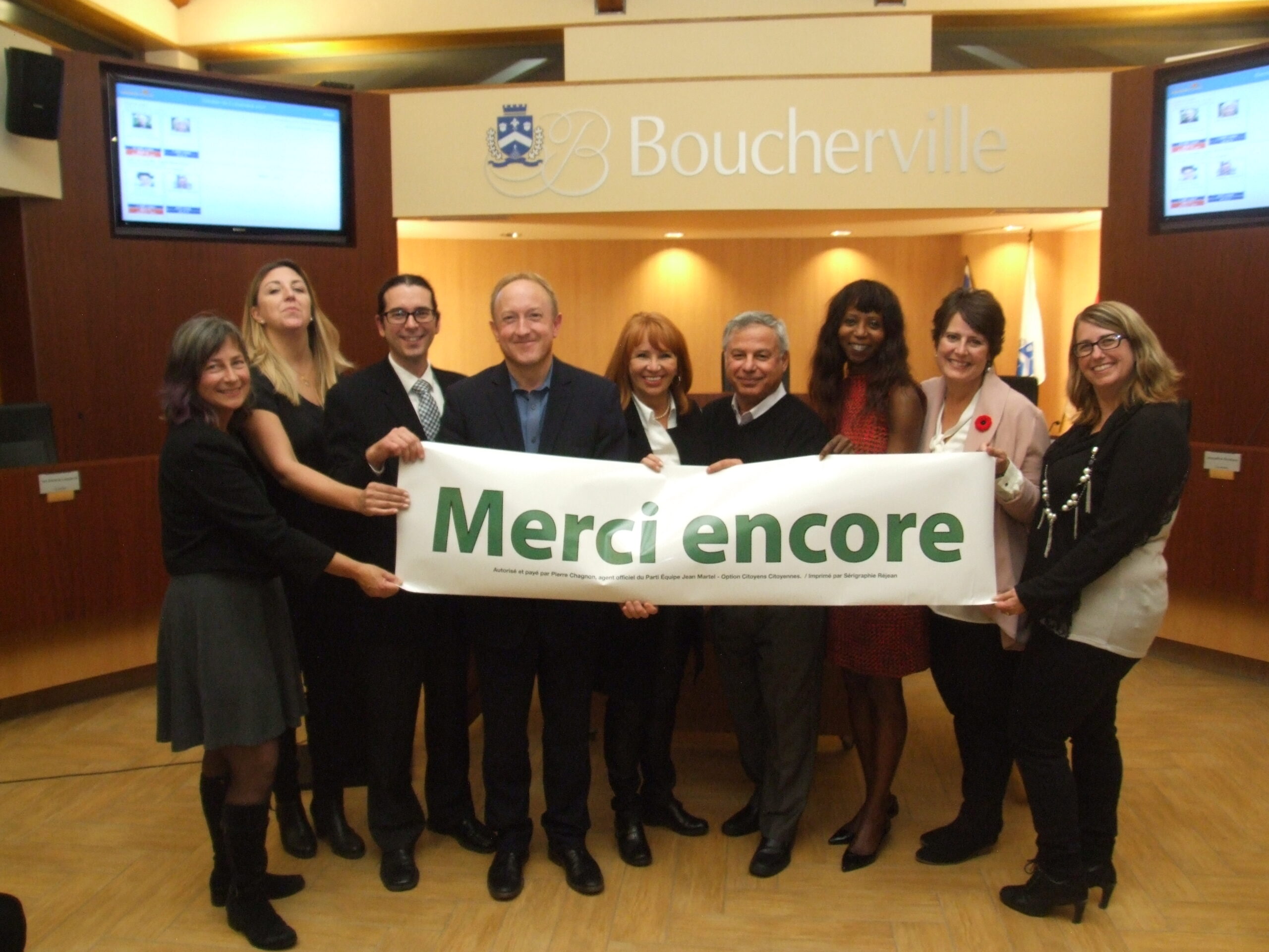 Éclatante victoire pour l’Équipe Jean Martel Option Citoyens à Boucherville