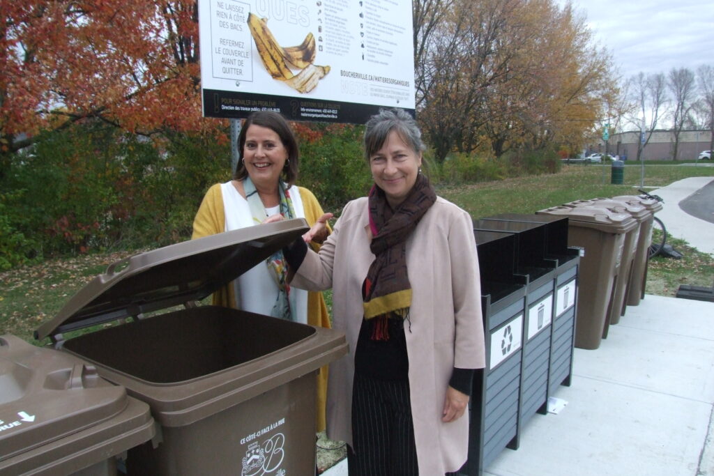 Installation d’un point de dépôt pour les matières organiques en face des ateliers municipaux à Boucherville