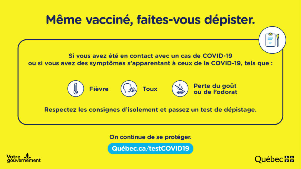 Le nombre de cas actifs est stable en Montéégie