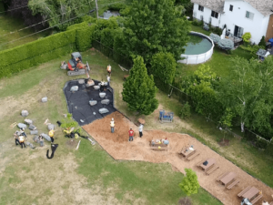 Un beau projet rassembleur de classe extérieure à l’école primaire L’Arpège à Sainte-Julie