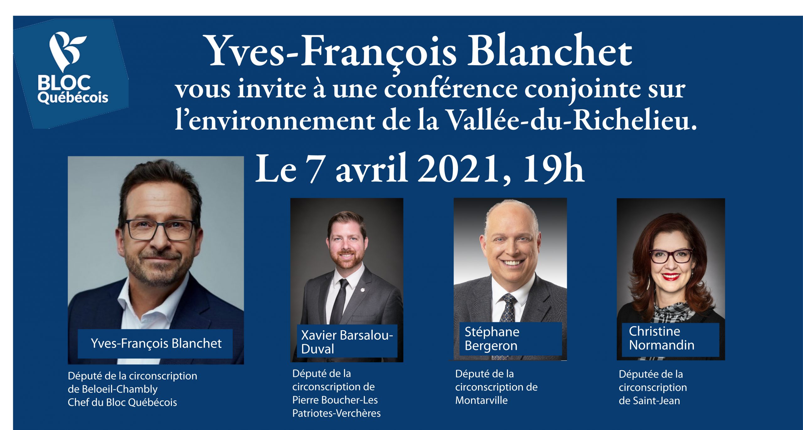 Rencontre virtuelle du Bloc québécois sur les enjeux environnementaux de la égion