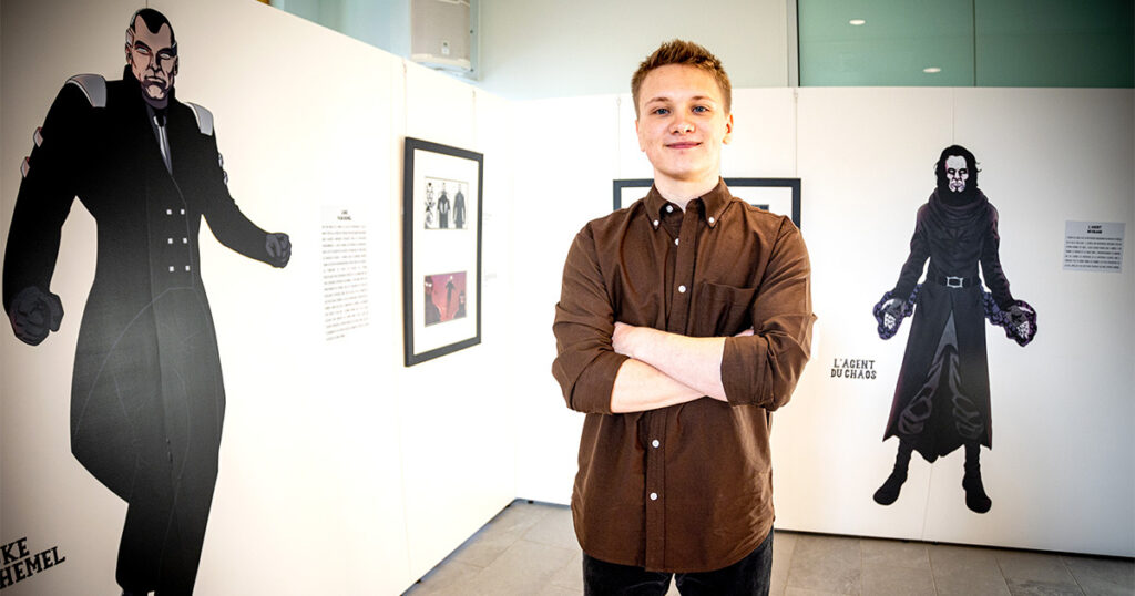 Un jeune dessinateur numérique expose à la bibliothèque de Varennes