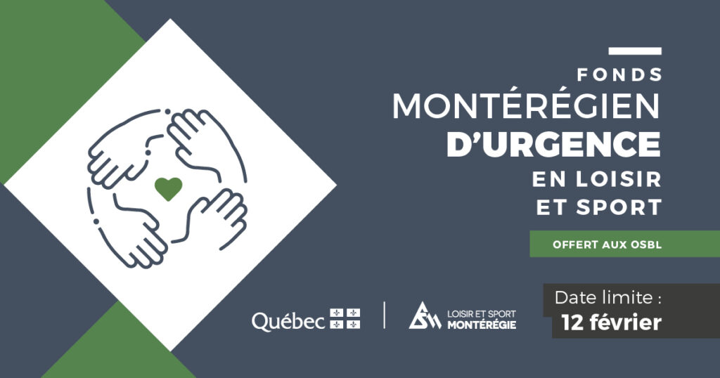 Loisir et Sport Montéégie lance un programme d’aide destiné aux OSBL