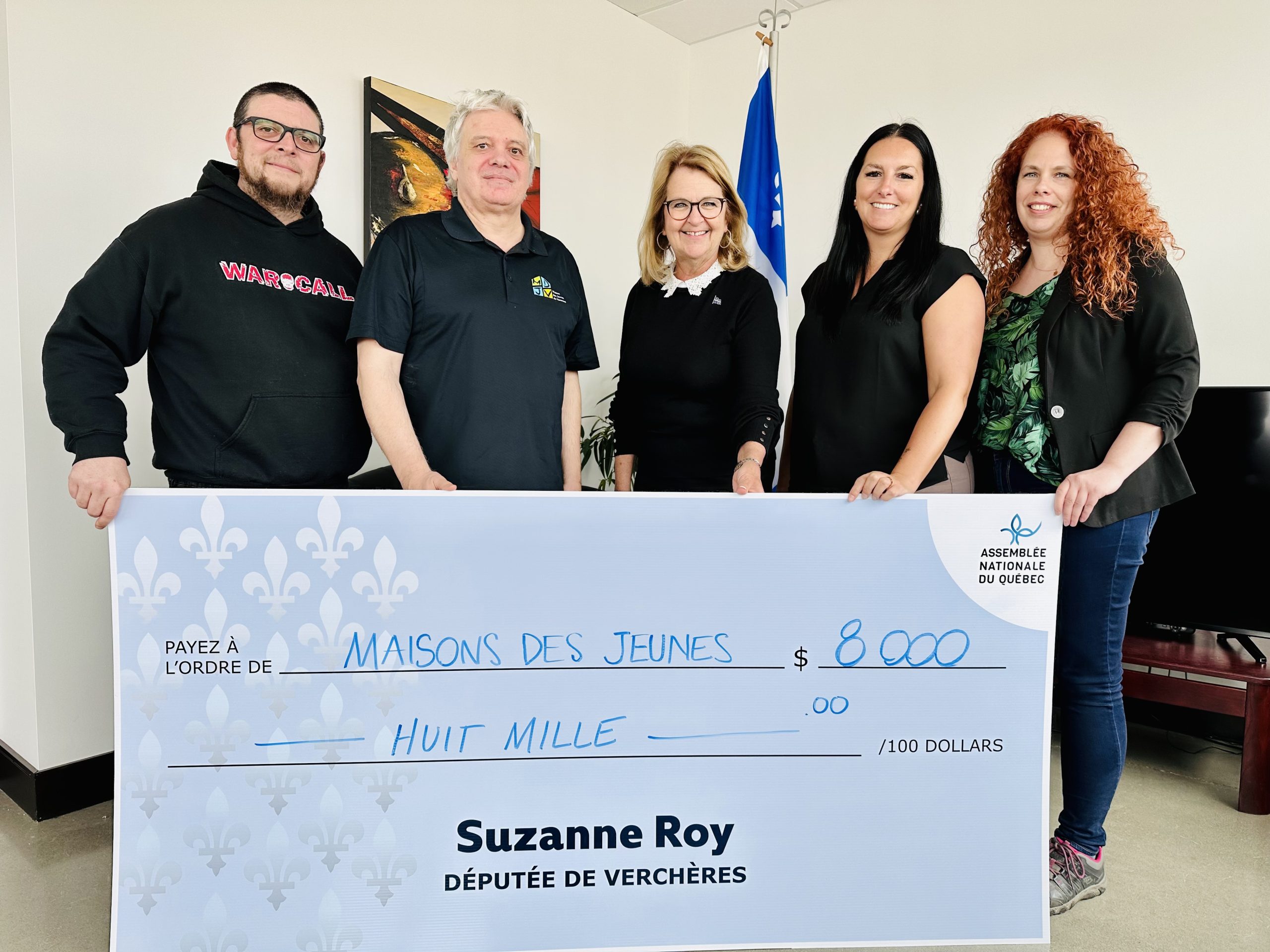 Suzanne Roy remet 72 660 $ à 104 organismes de la circonscription de Verchères