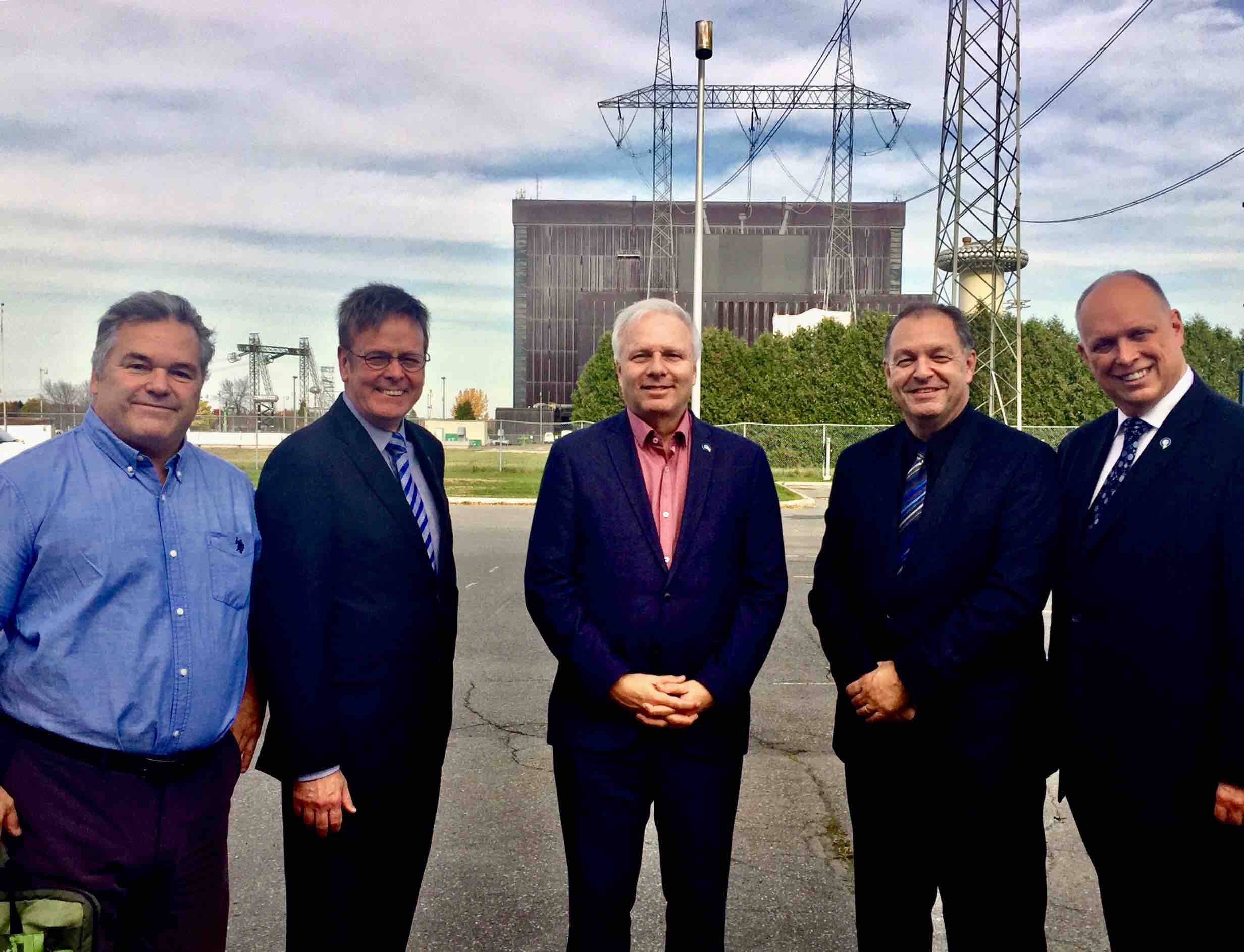 Le chef du Parti québécois Jean-François Lisée de passage dans la circonscription de Verchères