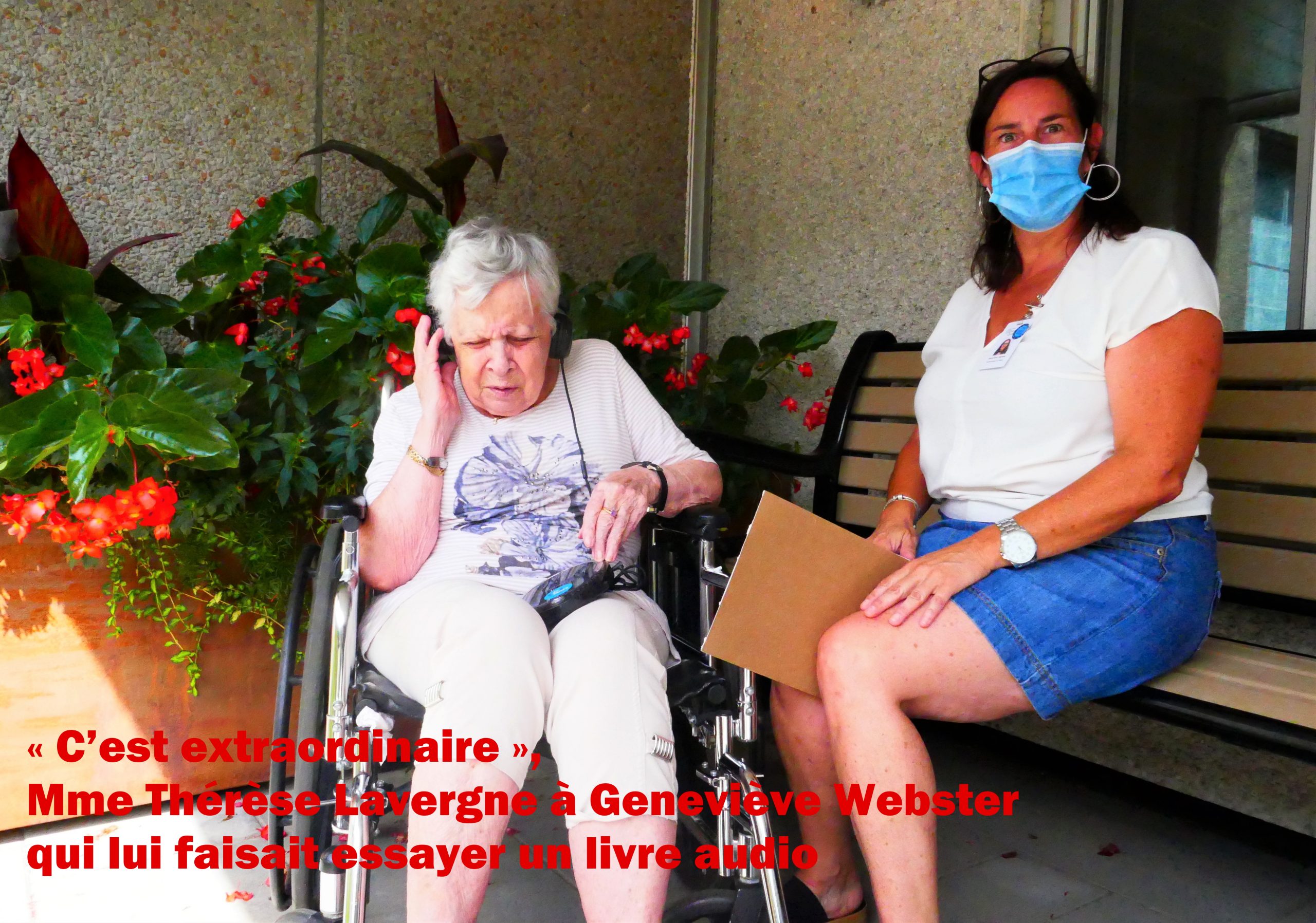 Un projet de lecture qui fait du bien au CHSLD Jeanne-Crevier