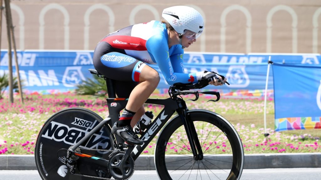 Laurie Jussaume, de Contrecoeur, participe aux Championnats du monde de cyclisme sur route, en Belgique