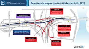 Travaux majeurs au tunnel: début des entraves de longue durée jusqu’à la fin de 2022