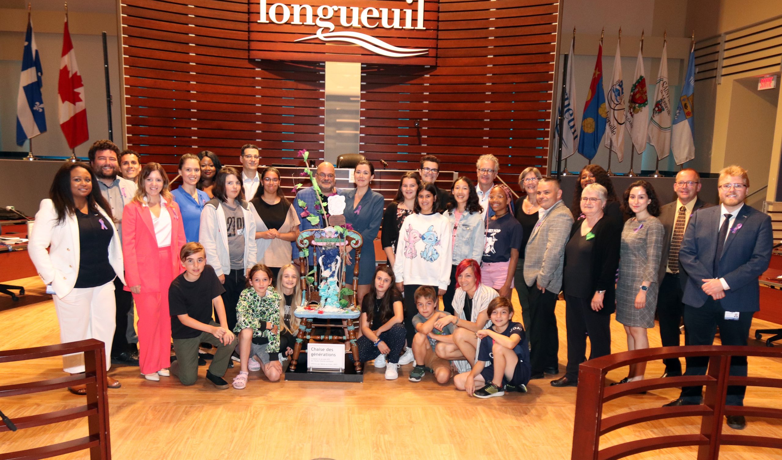 Au tour de Longueuil de recevoir sa « Chaise des générations »