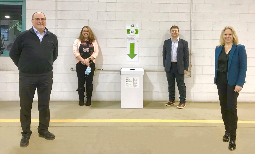 Recyclage des masques à usage unique : Longueuil et le RTL emboitent le pas