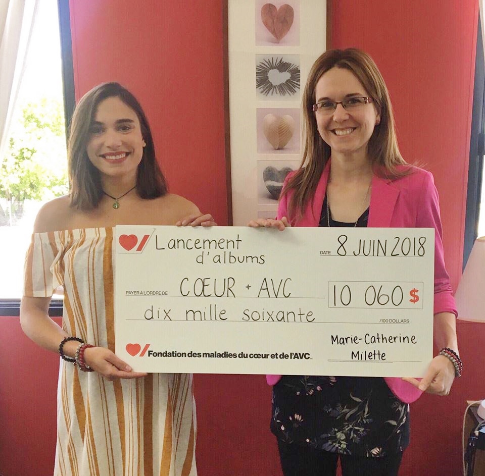 Une pianiste de cœur remet un don de 10 000 $