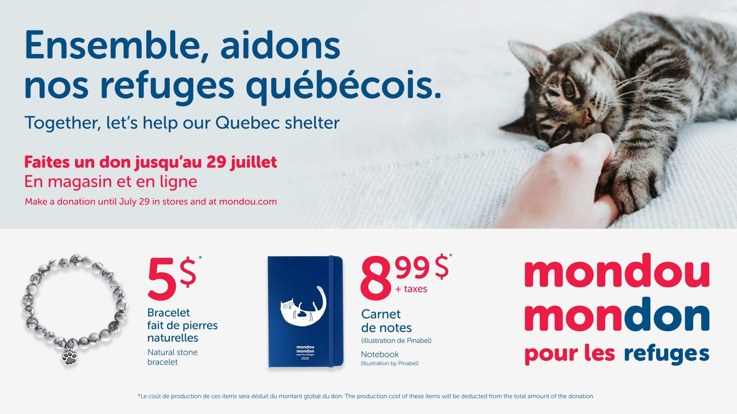 3 e édition de la campagne Mondou Mondon au profit des refuges