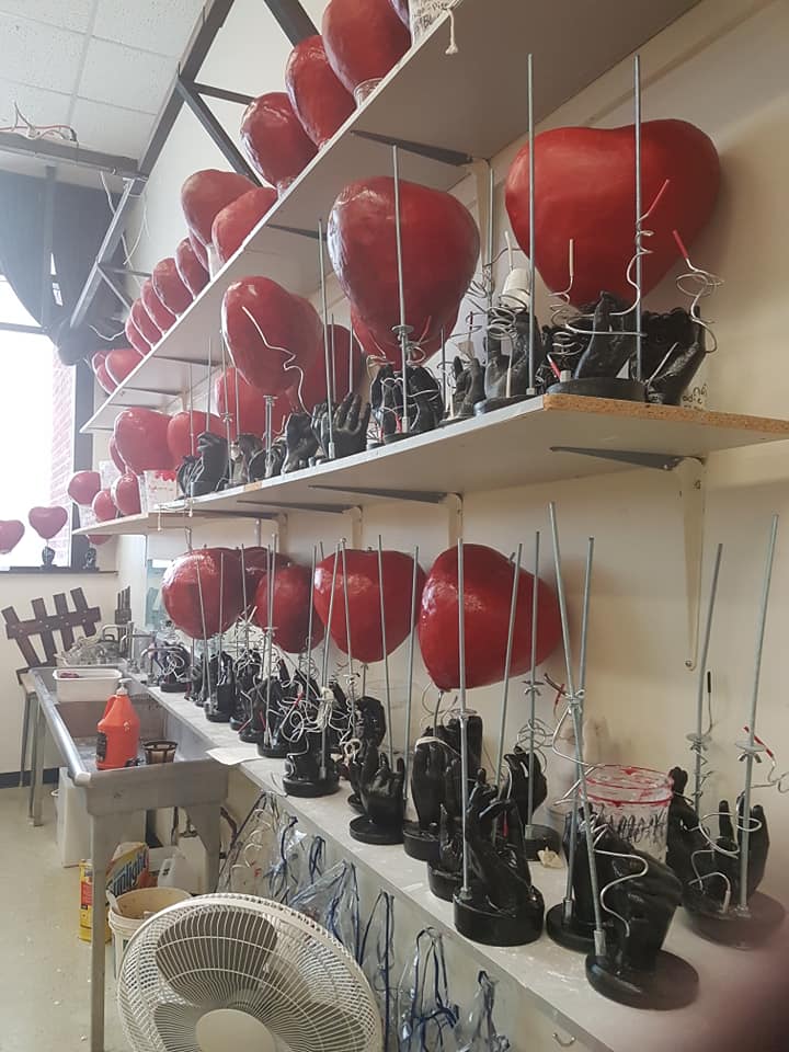 Des élèves de l&rsquo;école De Mortagne éalisent un projet en multi-arts pour la Saint-Valentin