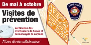 Les pompiers de Varennes feront une tournée de prévention pour le secteur de la Marine