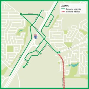 Interdiction du camionnage de transit sur le rang des Vingt-Cinq Est et le chemin du Fer-à-Cheval