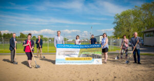 Première pelletée de terre pour le Polydôme de Varennes