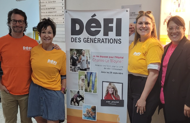 Objectif 200 000 $ pour le Défi des générations 2024 de la Fondation de l&rsquo;Hôpital Charles-Le Moyne