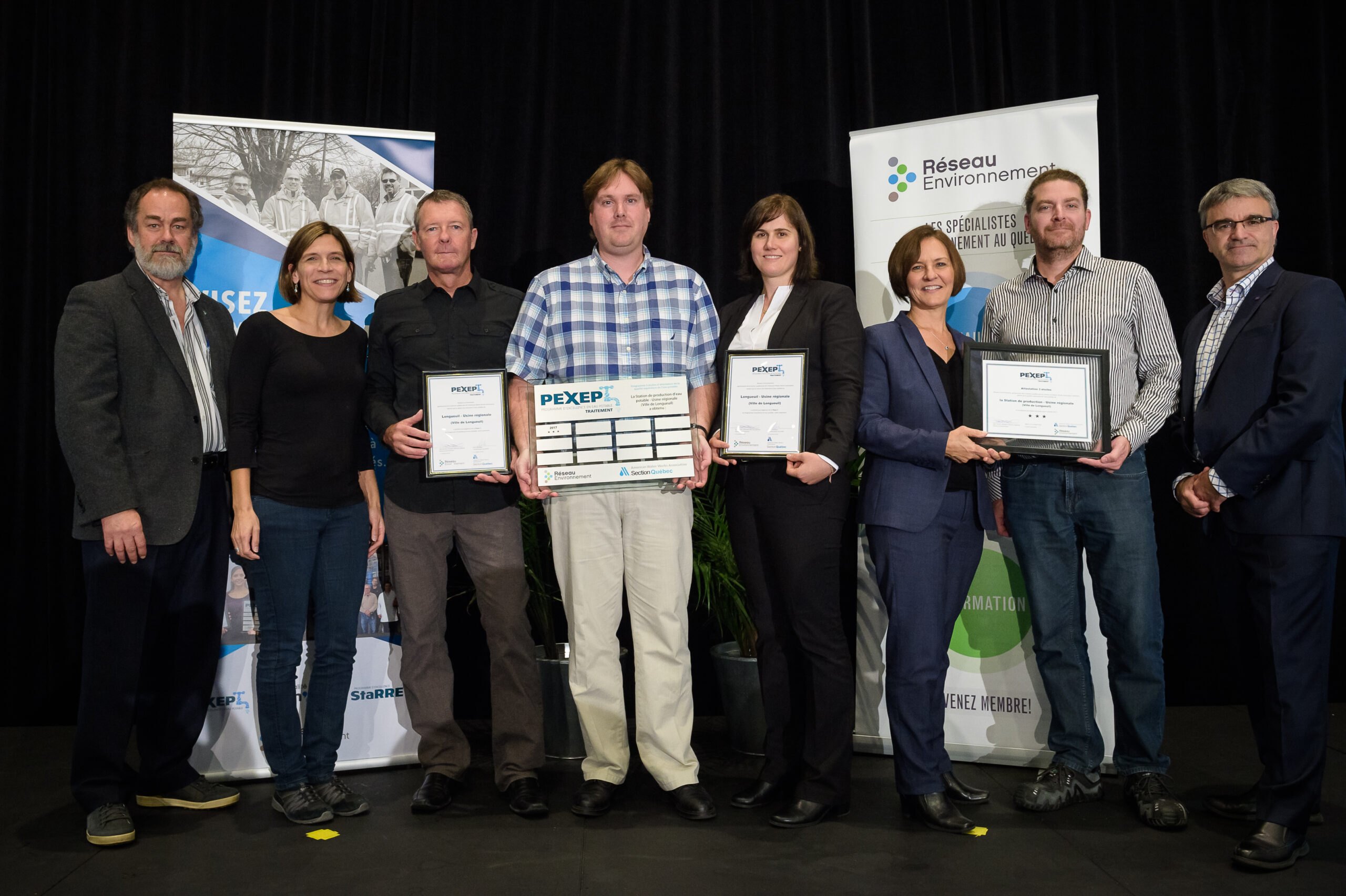 Reconnaissance accordée à l’usine égionale de Longueuil  pour l&rsquo;excellente qualité de l’eau potable qui y est produite