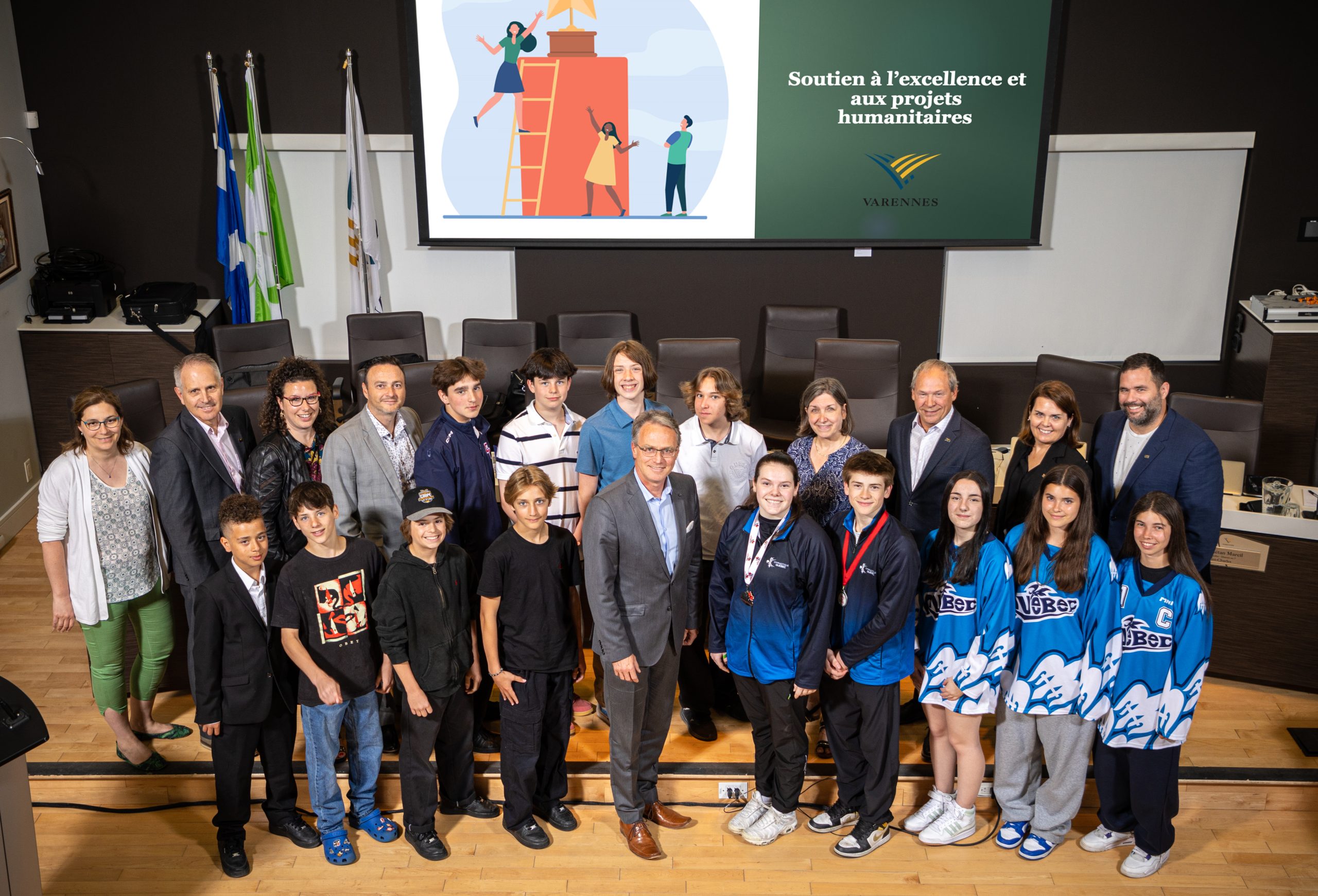 Jeunes sportifs varennois honorés par le conseil municipal