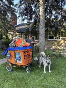 Homeless James de passage dans la égion