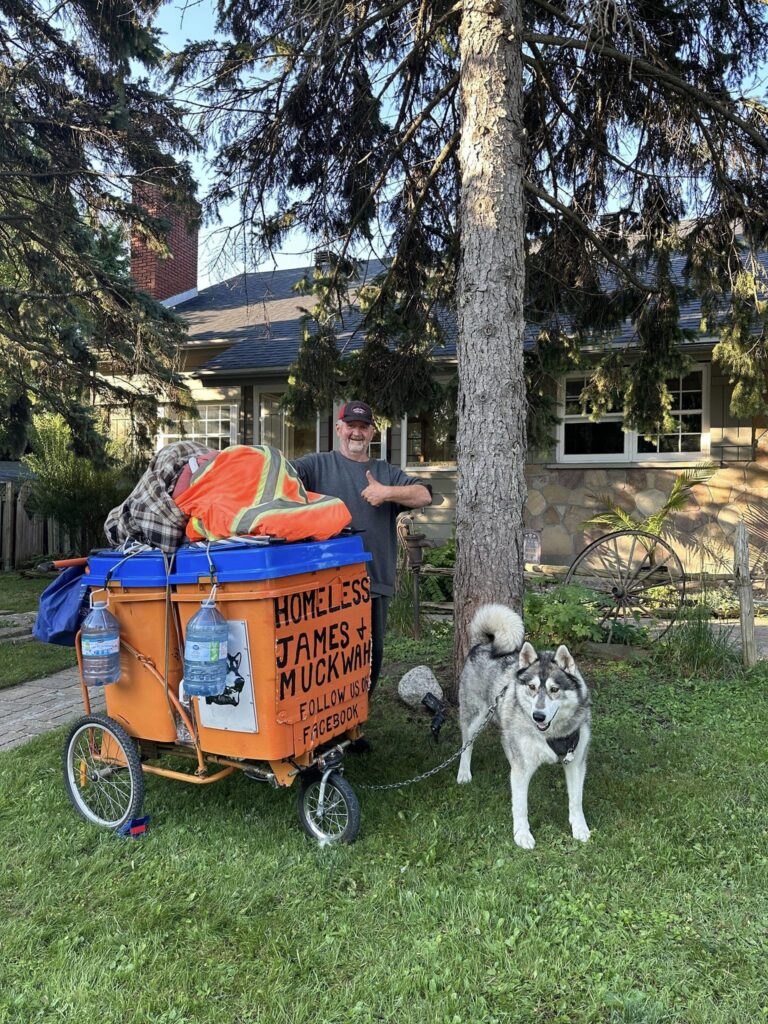 Homeless James de passage dans la égion