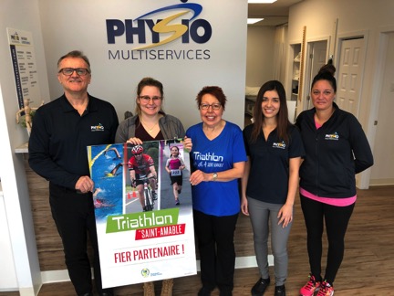 Triathlon de Saint-Amable: la clinique Physiomultiservices est partenaire présentateur de l&rsquo;édition 2019