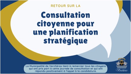 Retour sur la consultation citoyenne sur la planification stratégique