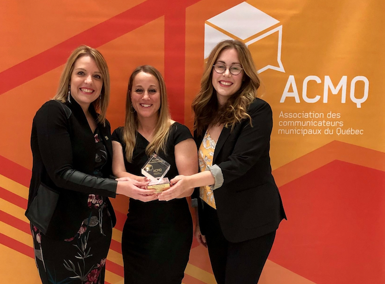 La Ville de Sainte-Julie remporte la Plume Innovation de l’Association des communicateurs municipaux du Québec