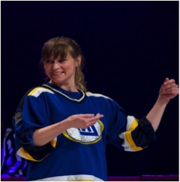 Les joueurs de la LNI débarquent à l’école le Carrefour de Varennes le 12 avril 2019