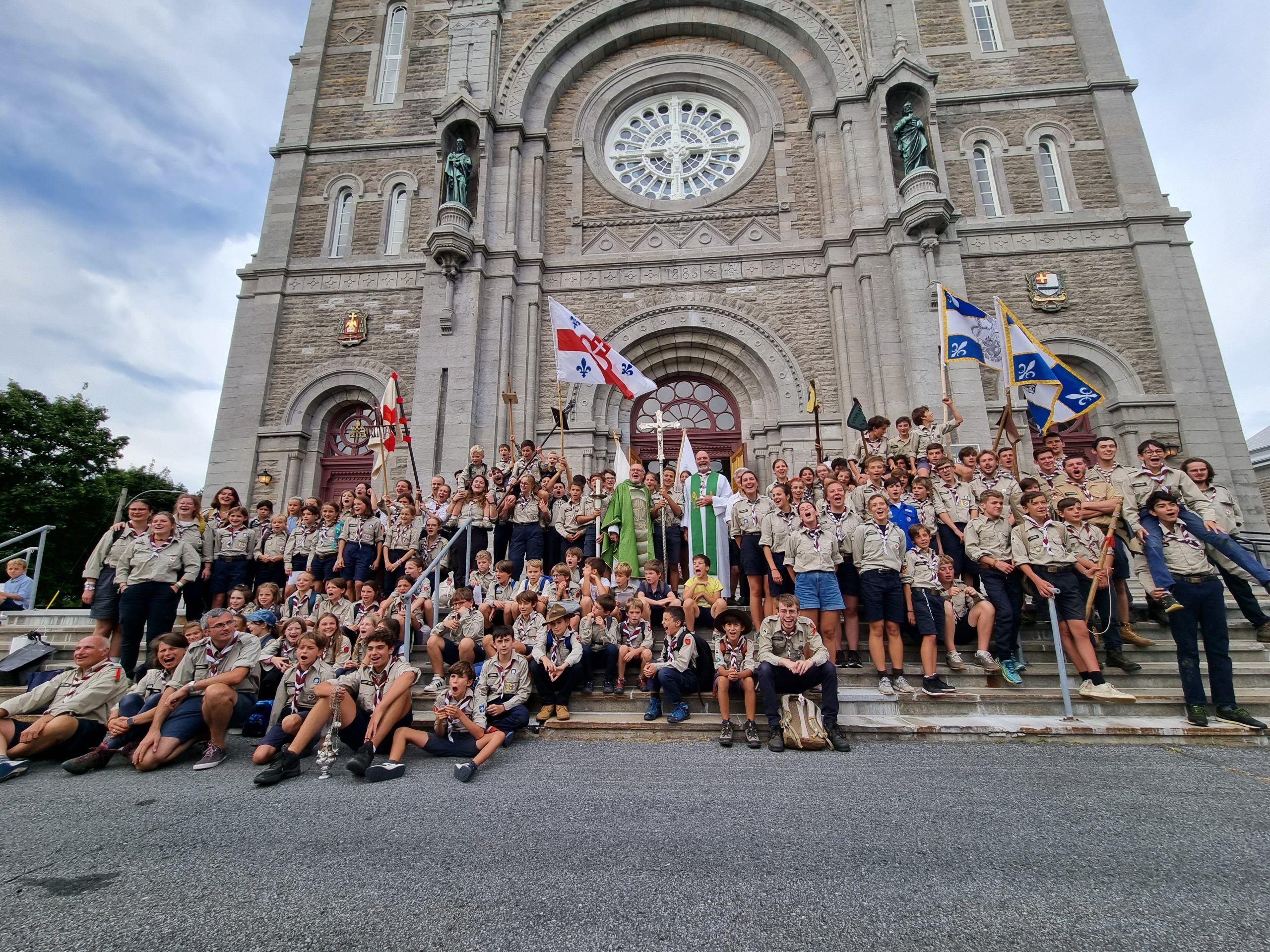 Des scouts en pèlerinage à Varennes