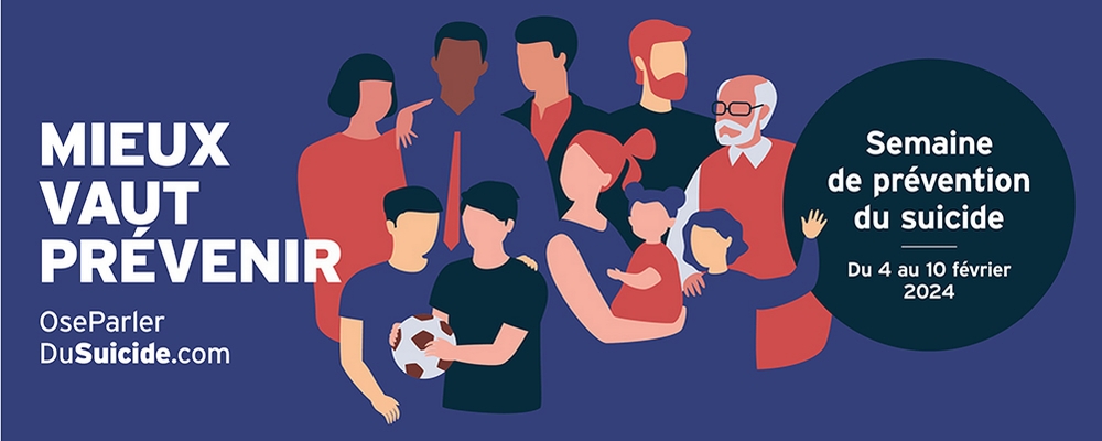 Semaine de prévention du suicide du 4 au 10 février