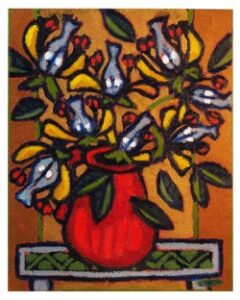 Exposition de l’artiste peintre Isabelle Grondin de Saint-Antoine-sur-Richelieu à la bibliothèque de Verchères