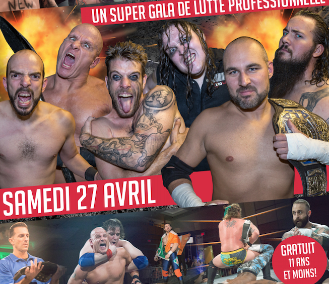 Super Gala de lutte à Verchères le 27 avril prochain