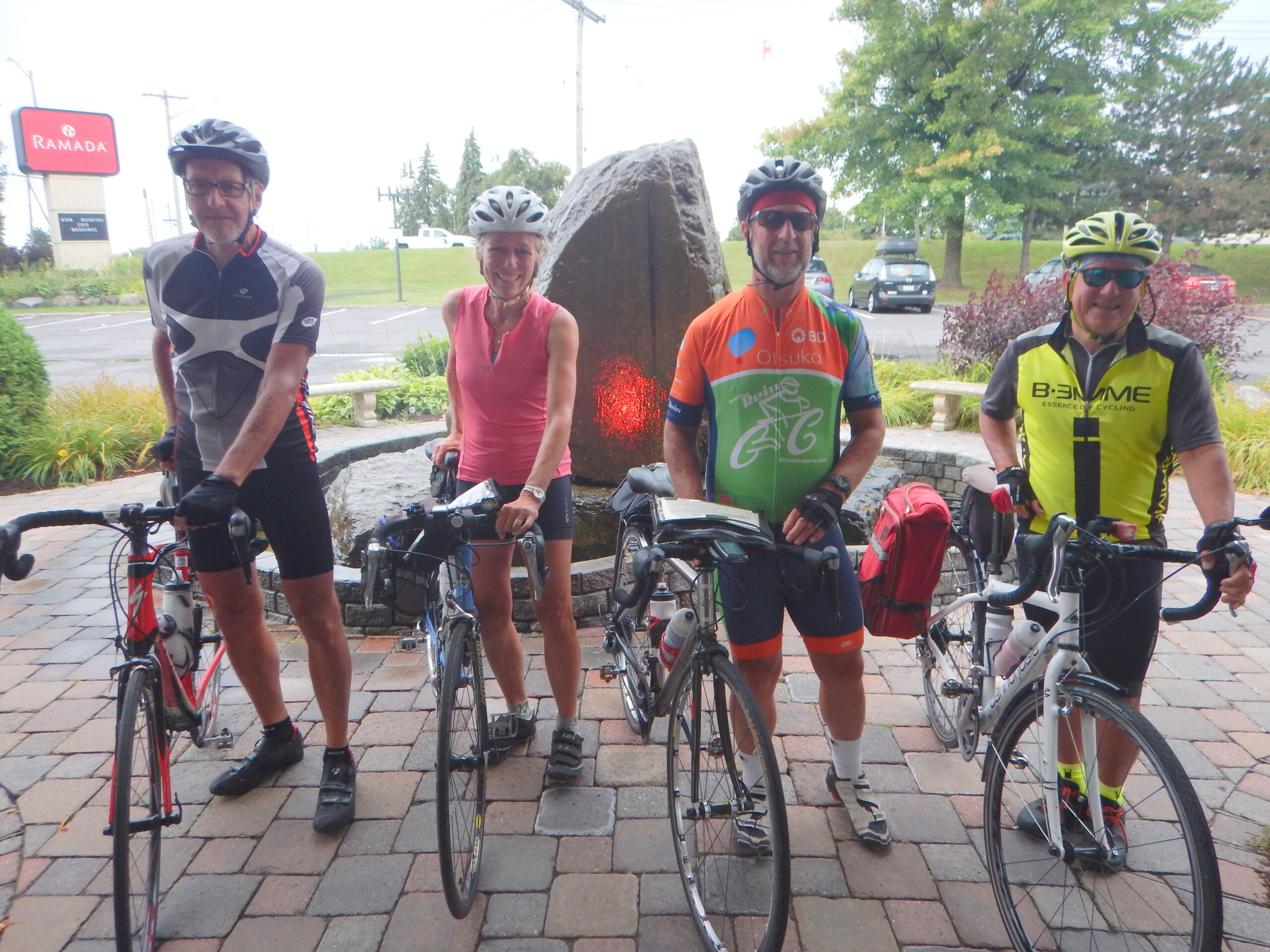 Quatre Bouchervillois découvrent le Canada à vélo