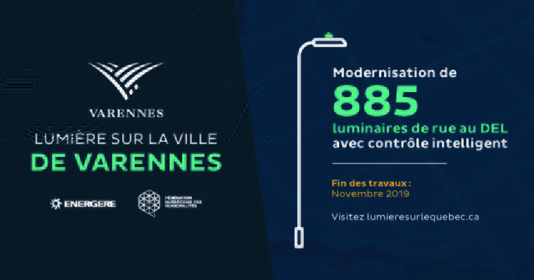 Varennes transforme son éseau d’éclairage municipal