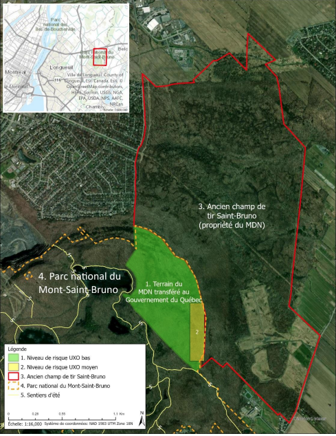 Défense nationale : travaux d’enlèvement de munitions non explosées près de Sainte-Julie