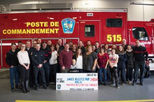 Un montant de 14 850 $ a été amassé pour venir en aide à la famille Chénier de Saint-Amable