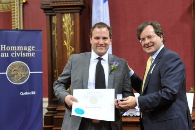 Le Bouchervillois Pierre Valois reçoit une mention d&rsquo;honneur du civisme