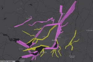 La CMM poursuit la cartographie des cours d’eau de la Rive-Sud, en avion!
