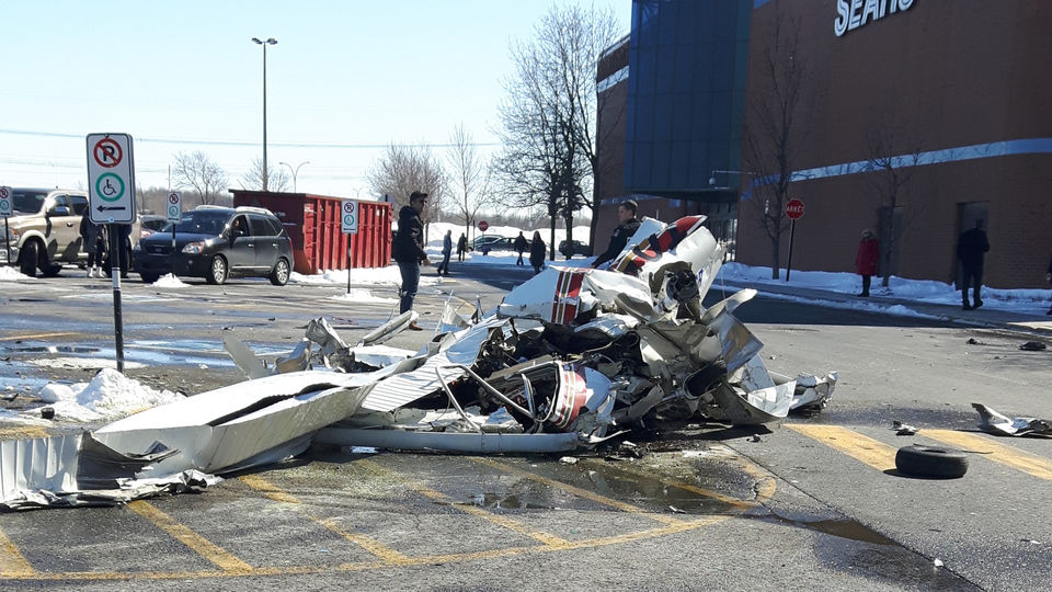 Collision entre deux avions à Saint-Bruno: les Promenades St-Bruno seront fermées samedi