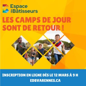 C&rsquo;est bientôt le temps des inscriptions aux camps de jour à Varennes