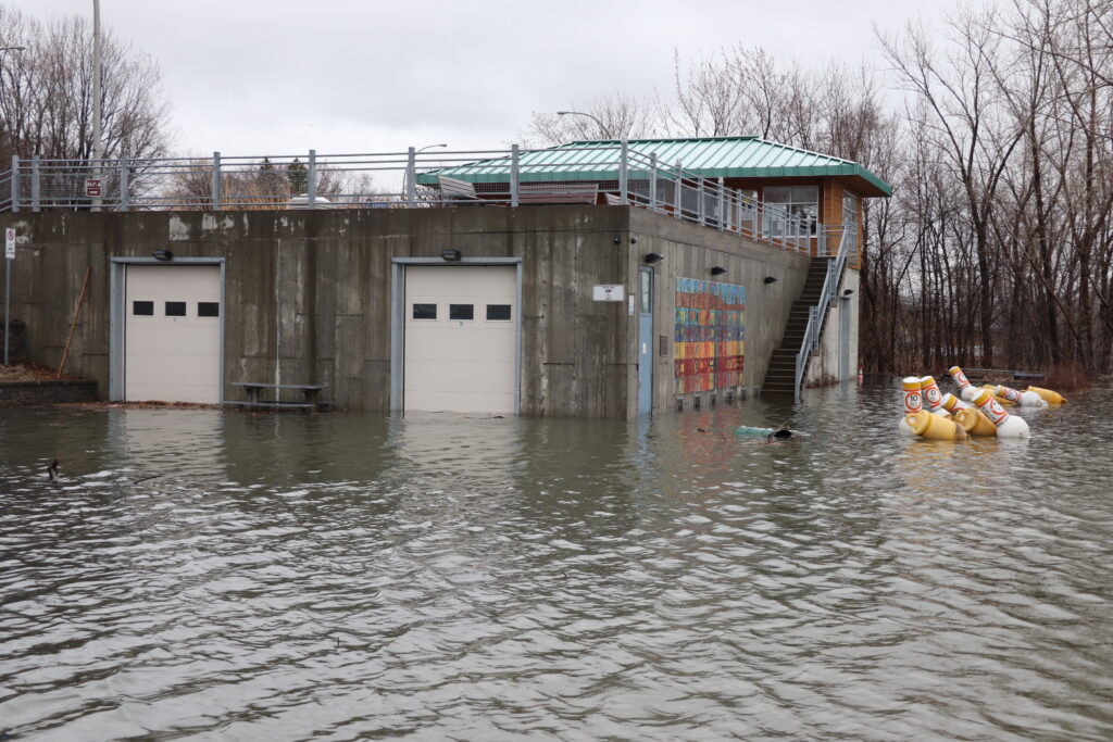 Le Club d’aviron de Boucherville : inondé, mais pas de dégât!