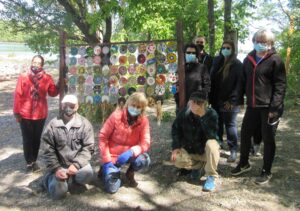 Dévoilement de l’œuvre collective « Au vent du fleuve »