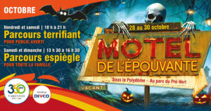 Un motel de l’épouvante sous le Polydôme pour l’Halloween du 350e anniversaire de Varennes