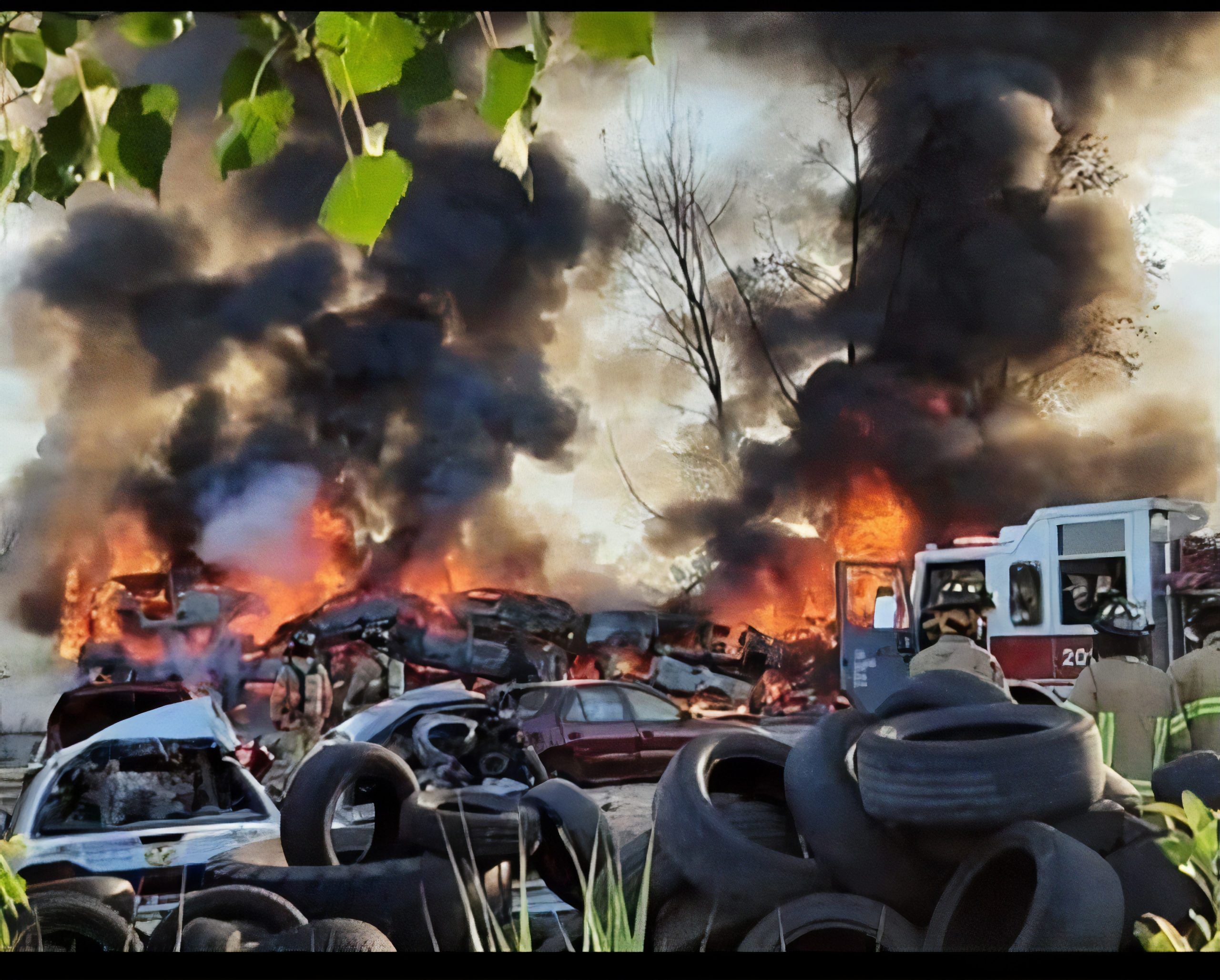 Incendie chez Brassard Pièces D&rsquo;Autos: Une plante envahissante en cause?