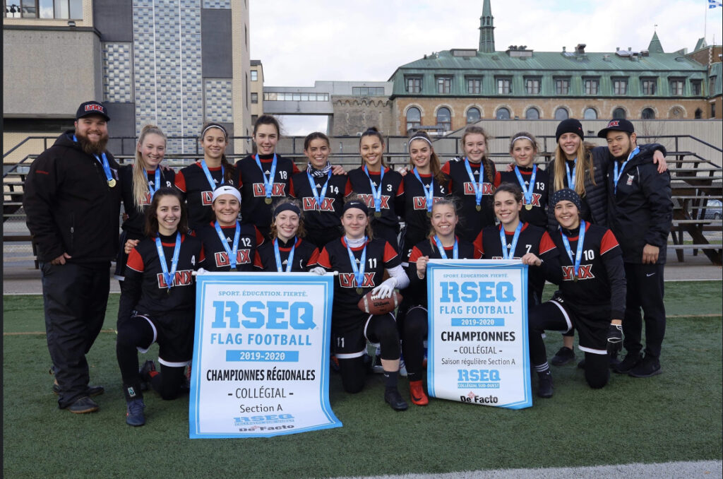 Les Lynx du cégep Édouard-Montpetit conservent leur titre en flag football féminin
