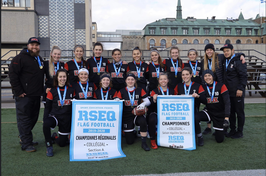 Les Lynx du cégep Édouard-Montpetit conservent leur titre en flag football féminin