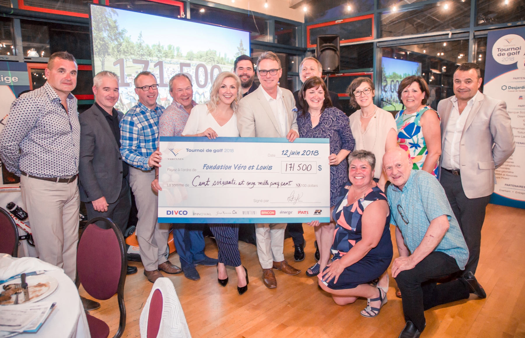Tournoi de golf de Varennes: un montant record de 171 500 $ remis à la Fondation Véro et Louis!